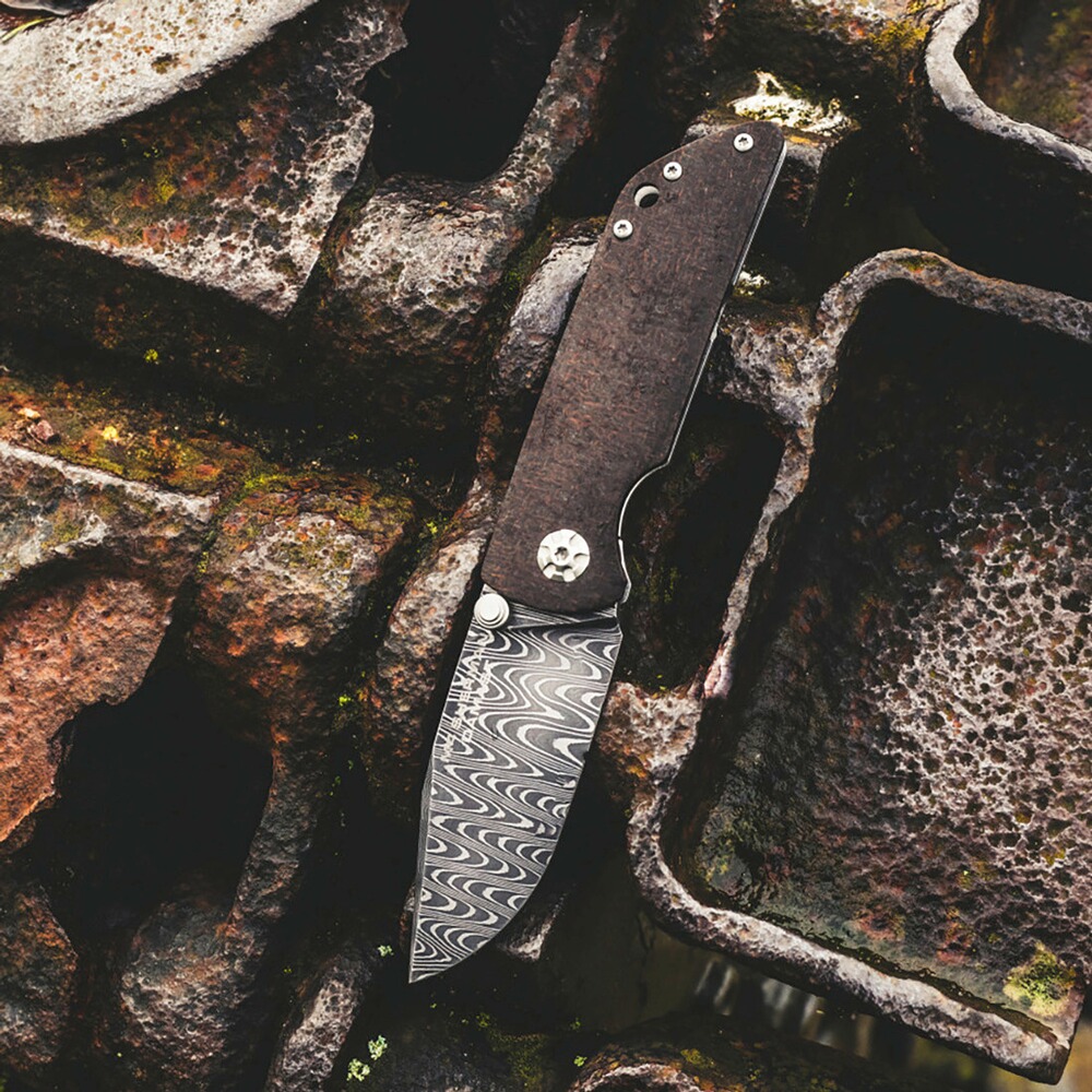 Pocket knife M4 Sherman Damascus, Böker