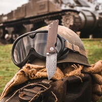 Pocket knife M4 Sherman Damascus, Böker