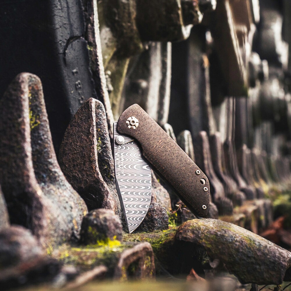 Pocket knife M4 Sherman Damascus, Böker
