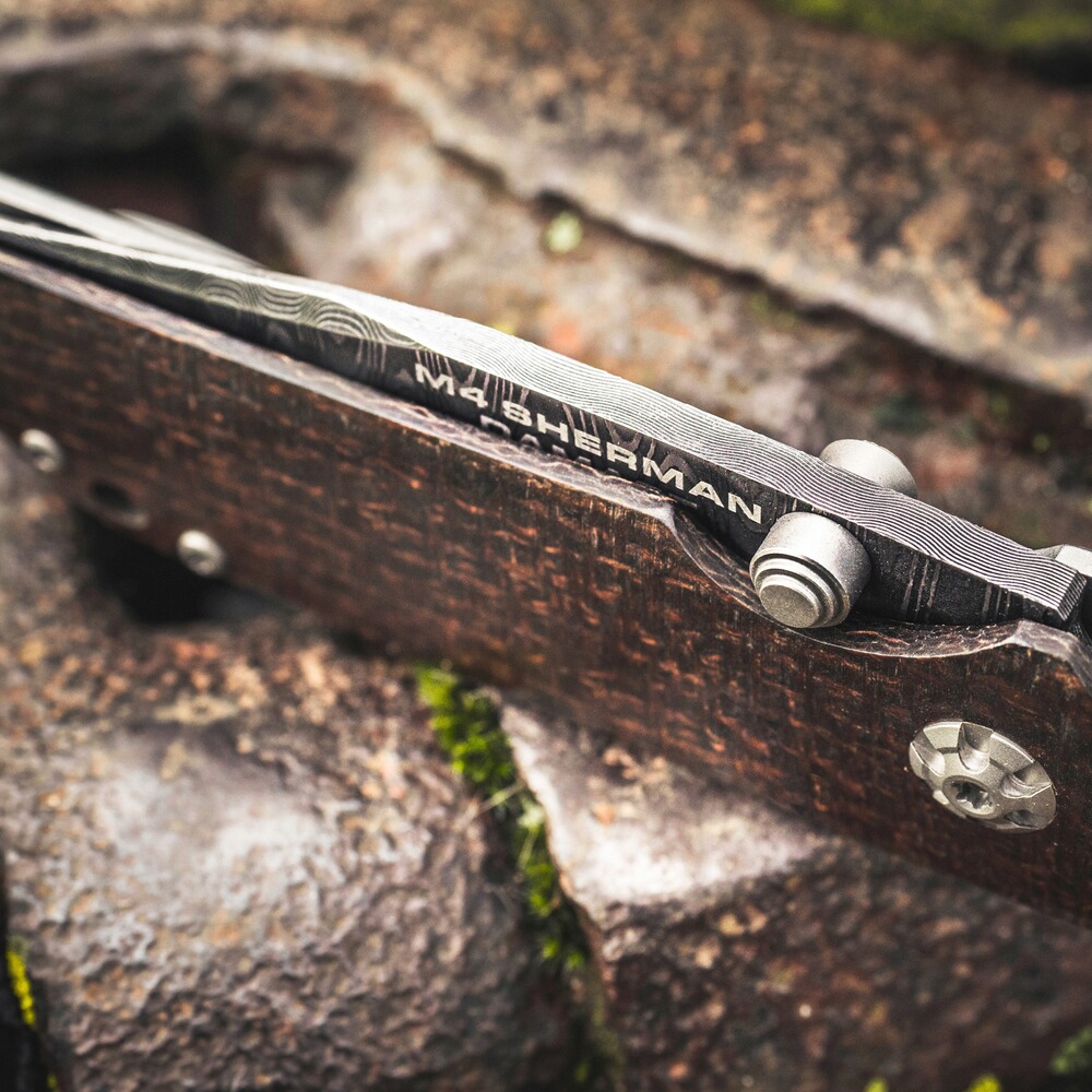Pocket knife M4 Sherman Damascus, Böker