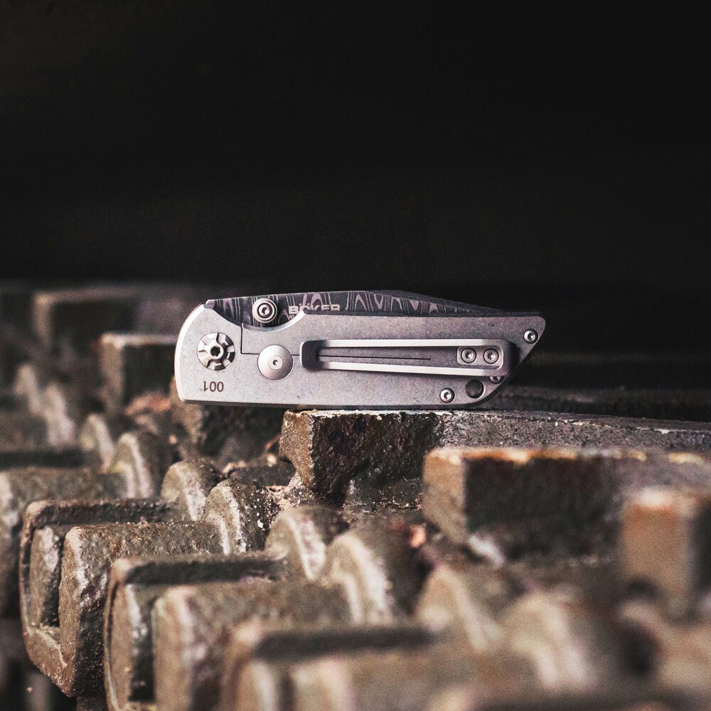 Pocket knife M4 Sherman Damascus, Böker