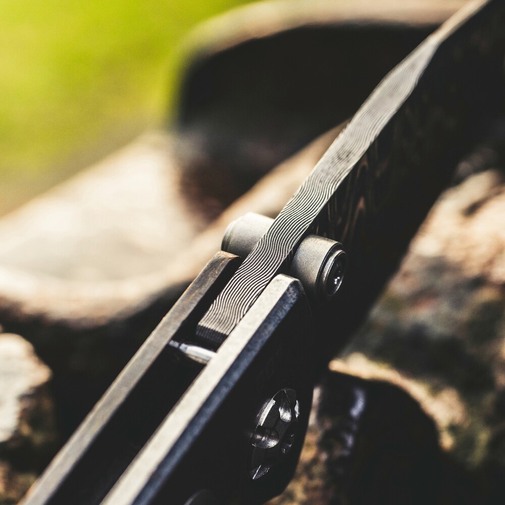 Pocket knife M4 Sherman Damascus, Böker