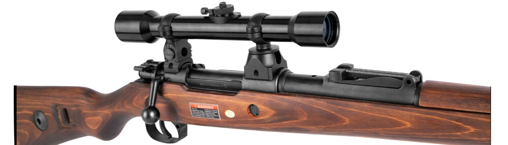Airsoft Gewehr Mauser K98 Steel mit ZF39 4x30, ARES