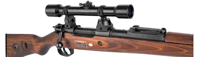 Airsoft Gewehr Mauser K98 Steel mit ZF39 4x30, ARES