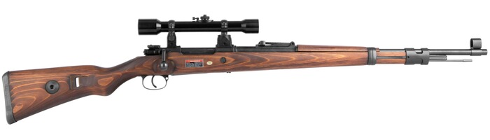 Airsoft Gewehr Mauser K98 Steel mit ZF39 4x30, ARES