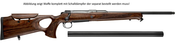 Repetierbüchse 101 Silence GTI - ohne Integralschalldämpfer, SAUER