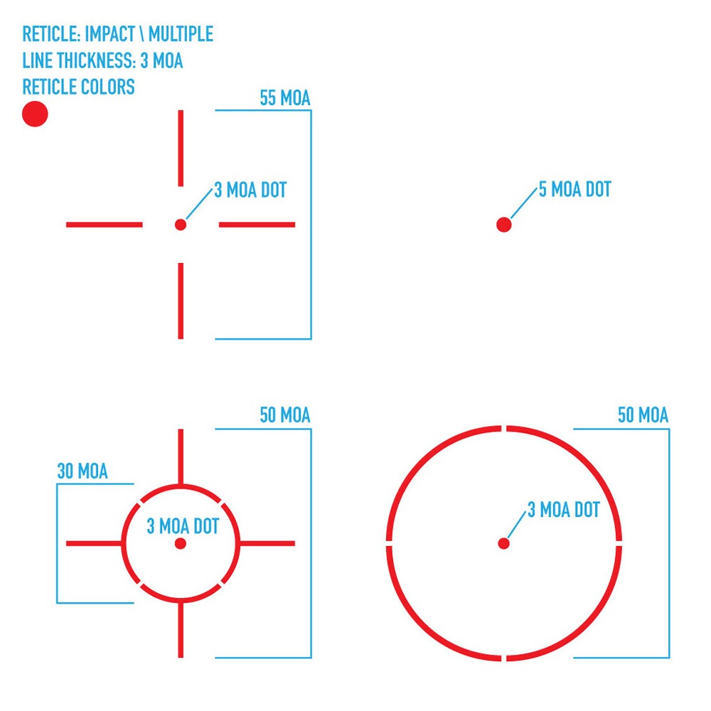 Reflexvisier Impact XL, Firefield