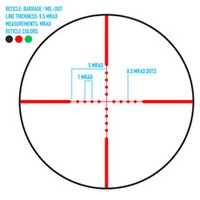 Barrage 2.5-10x40 rifle scope, Firefield