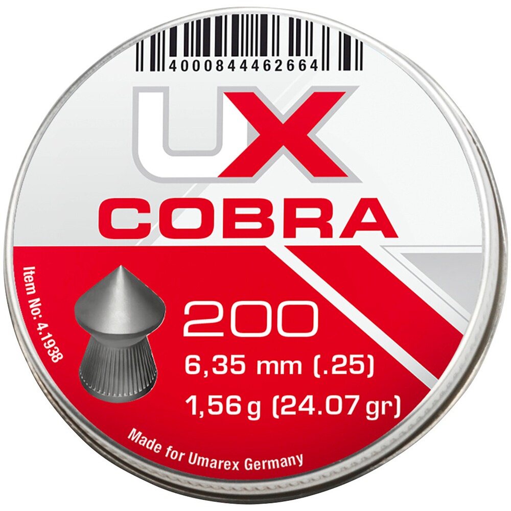 Diabolo 6,35 mm Cobra 1,56 g - 1 000 pièces, Umarex