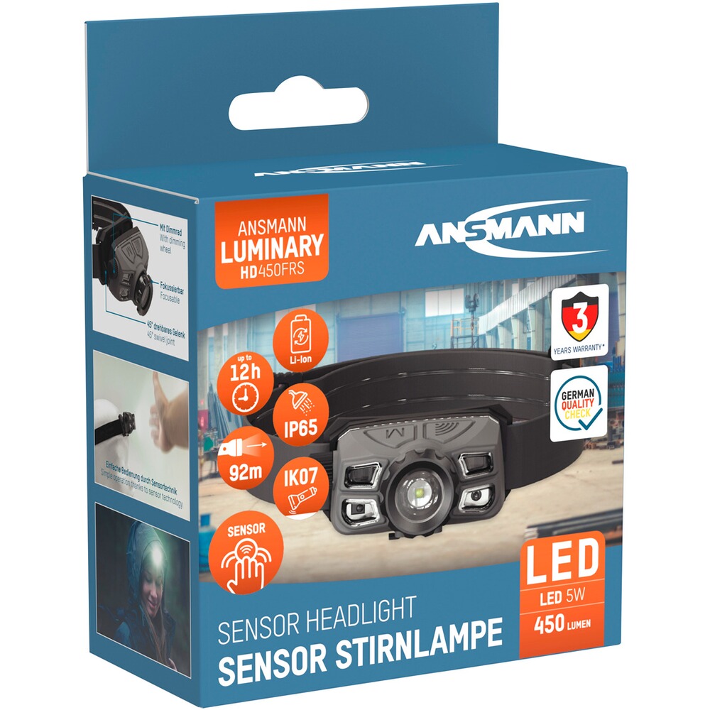 Lampe frontale HD450FRS, Ansmann