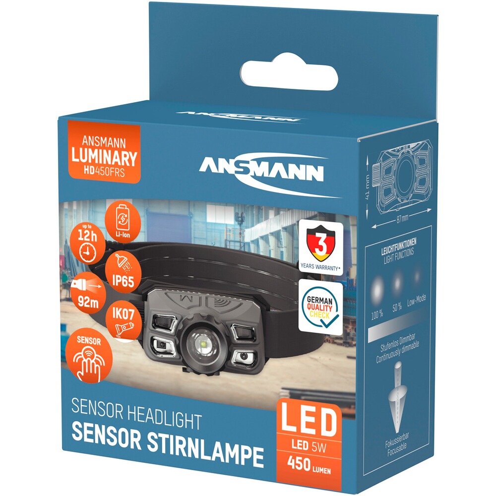 Lampe frontale HD450FRS, Ansmann