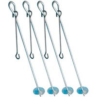Storm anchors for high seats - 4 pieces, Berger & Schröter