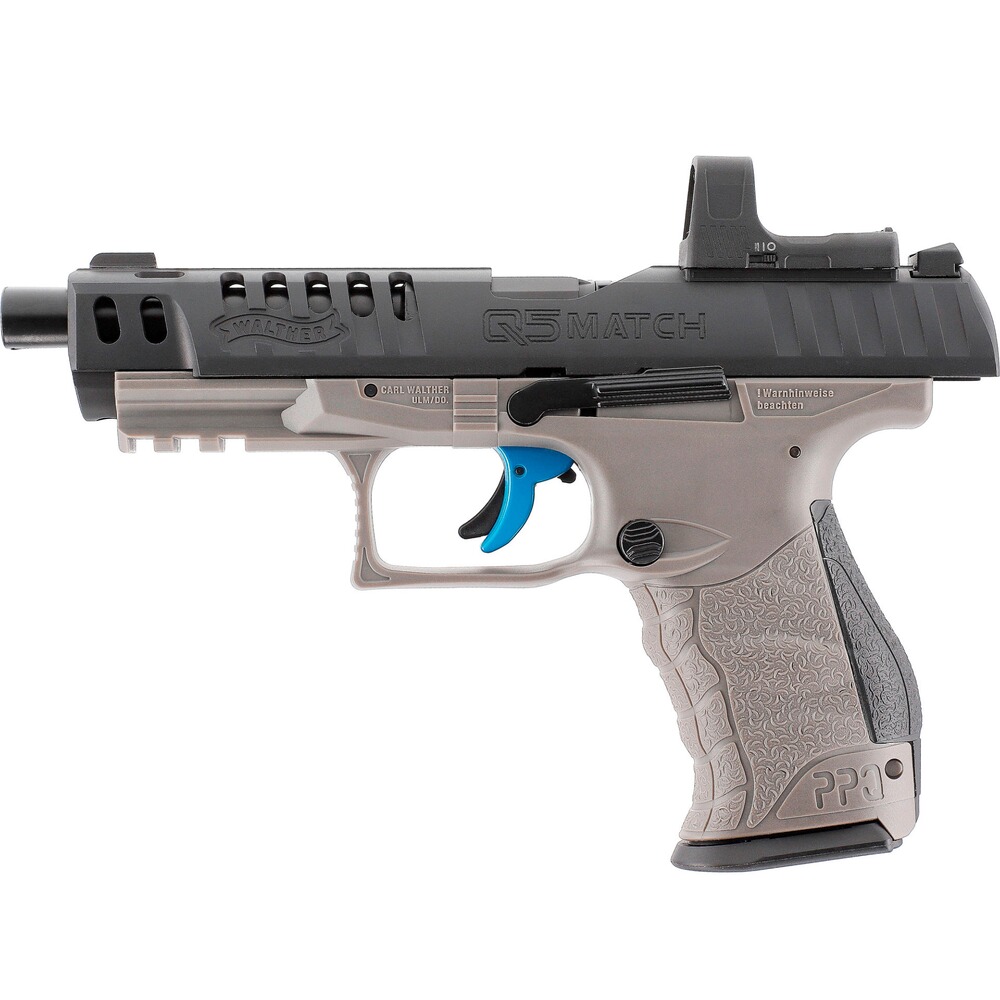 CO2-Pistole Walther Q5 Match 5" Combo Set, Walther