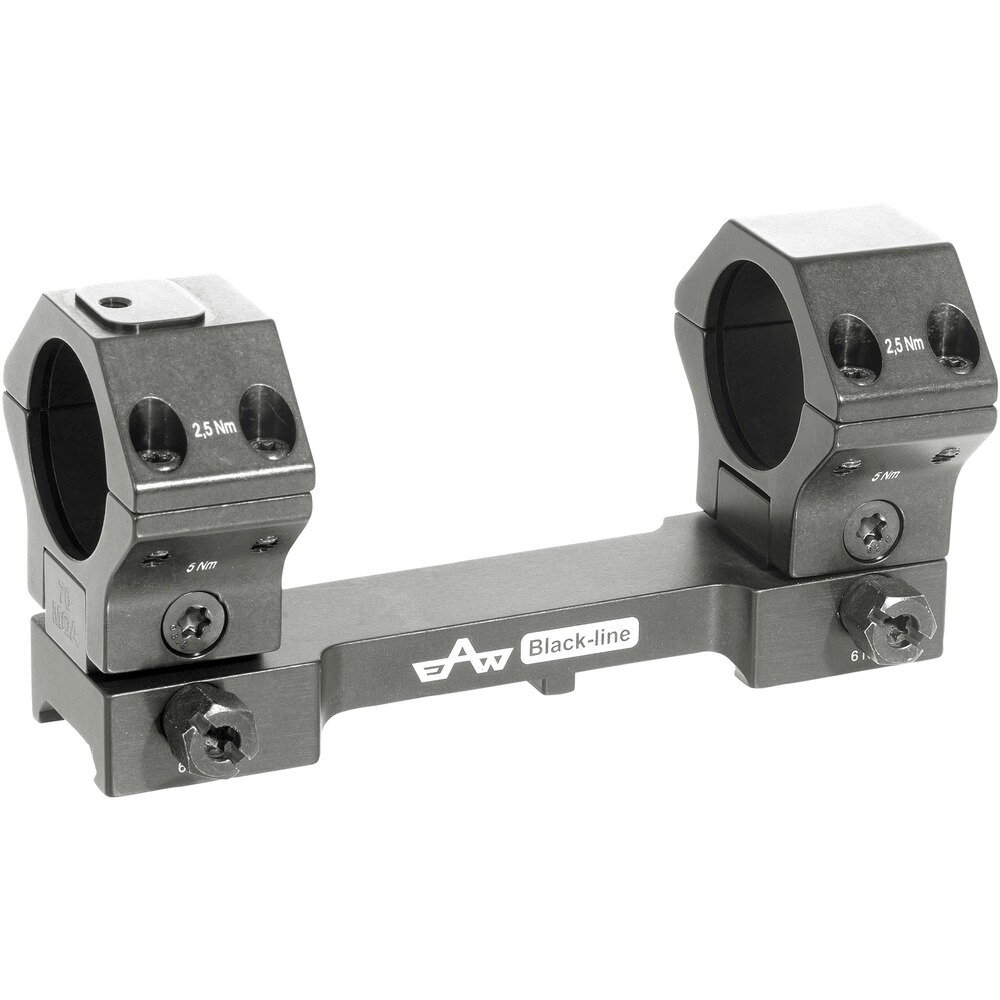 Aufkippmontage BLACK-LINE einteilig Ø 30–36 mm