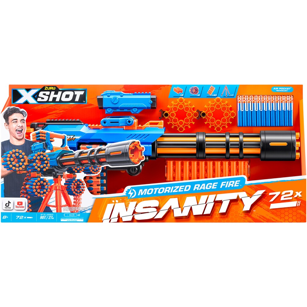 Dartblaster Insanity Rage Fire motorized, Zuru X-shot