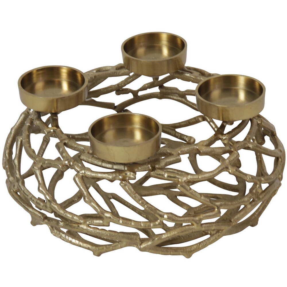 Kranz mit 4 Kerzenhaltern Ø 27 cm