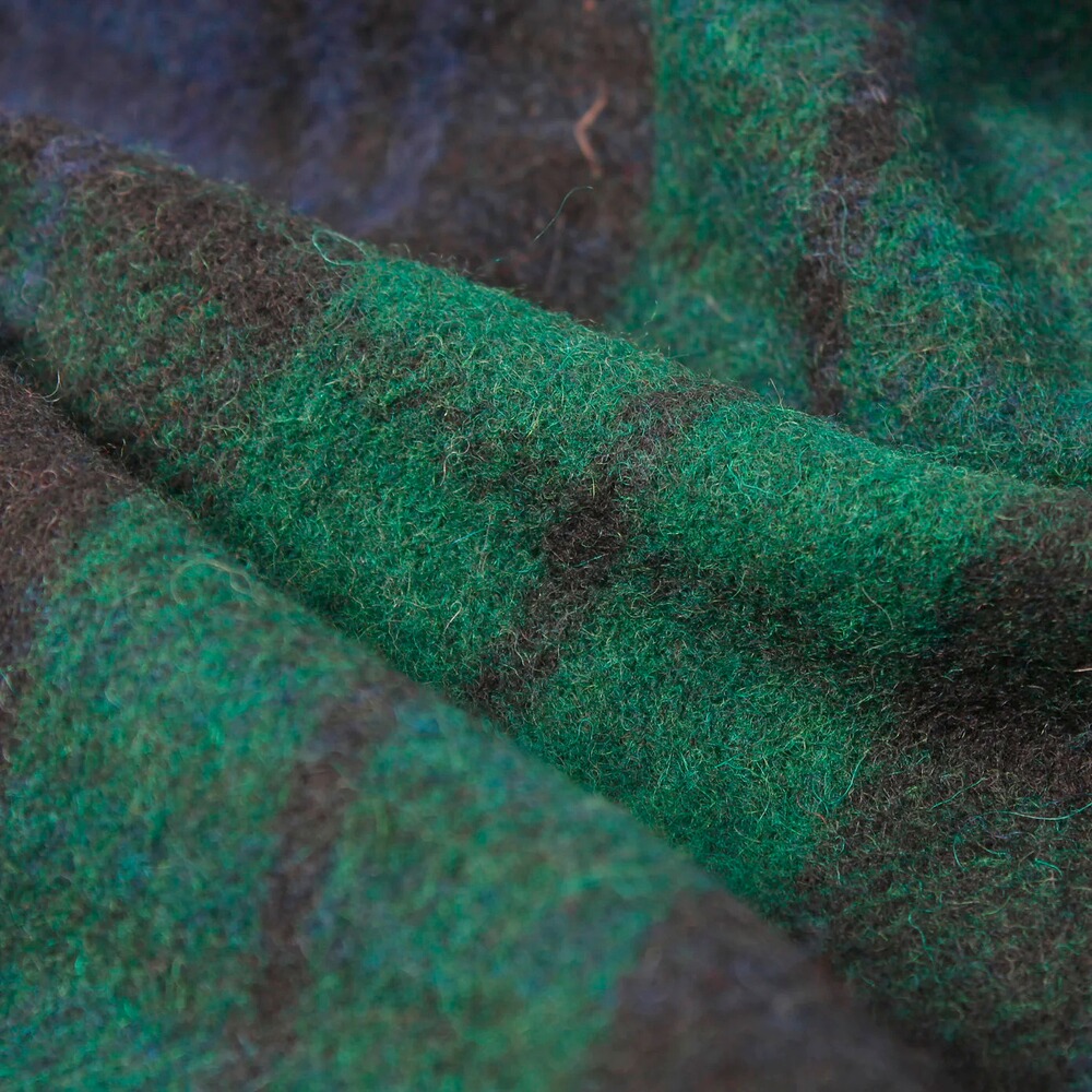 Couverture en laine Belposcot buchanan antique vin, Belpo Leather Care