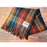 Couverture en laine Belposcot buchanan antique vin, Belpo Leather Care