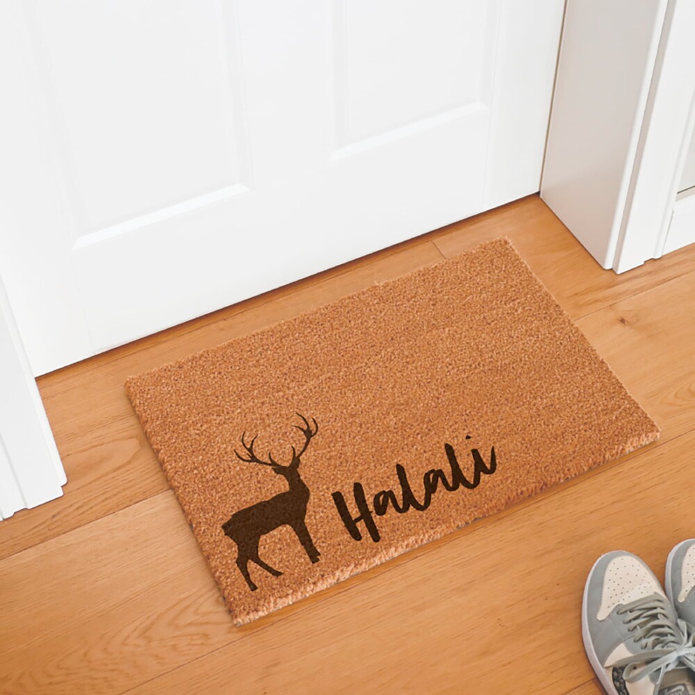 Kokos Fußmatte mit Aufdruck, INTERLUXE Home Accessoires