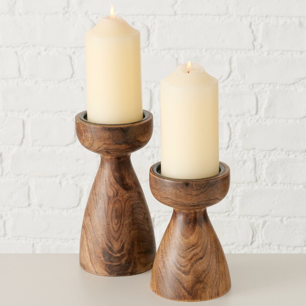 Kerzenleuchter-Set Plamo, 2-tlg., BOLTZE Home Collection