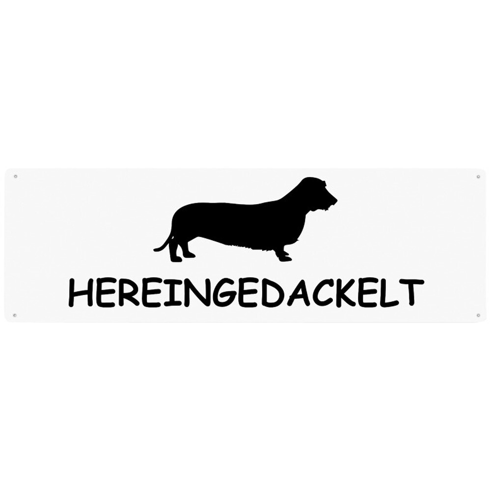 Dekoschild – Hereingedackelt