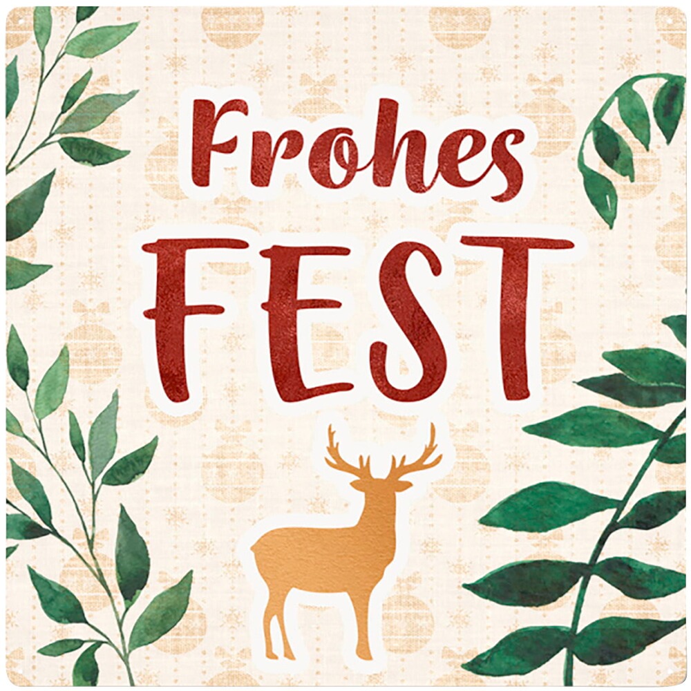 Dekoschild "Frohes Fest"