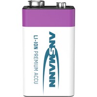 Batterie Li-Ion 9V E-Block – 1 pièce, Ansmann