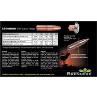 6,5 Creedmoor TOG 9,0g/139grs., Brenneke