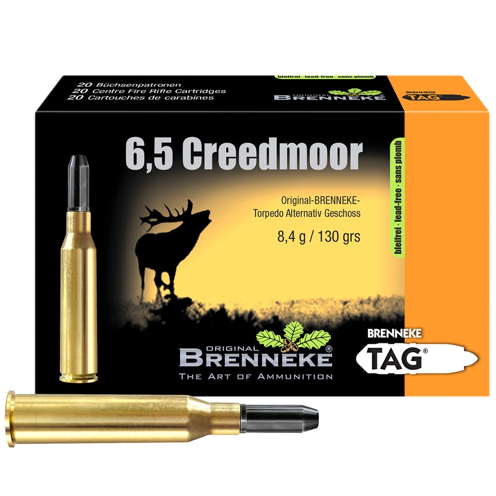 6,5 Creedmoor TAG bleifrei 8,4g/130grs.