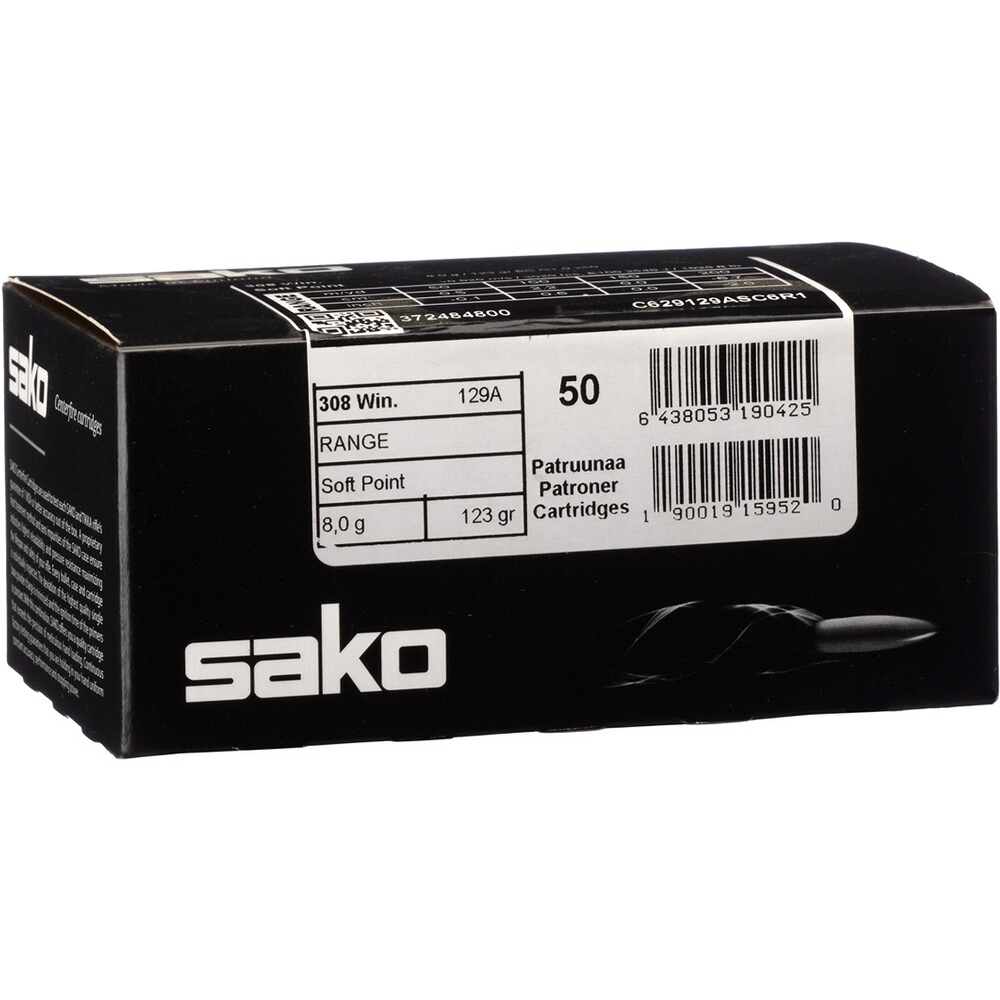 .308 Win. Super Range Gamehead SP 8g/123grs., Sako