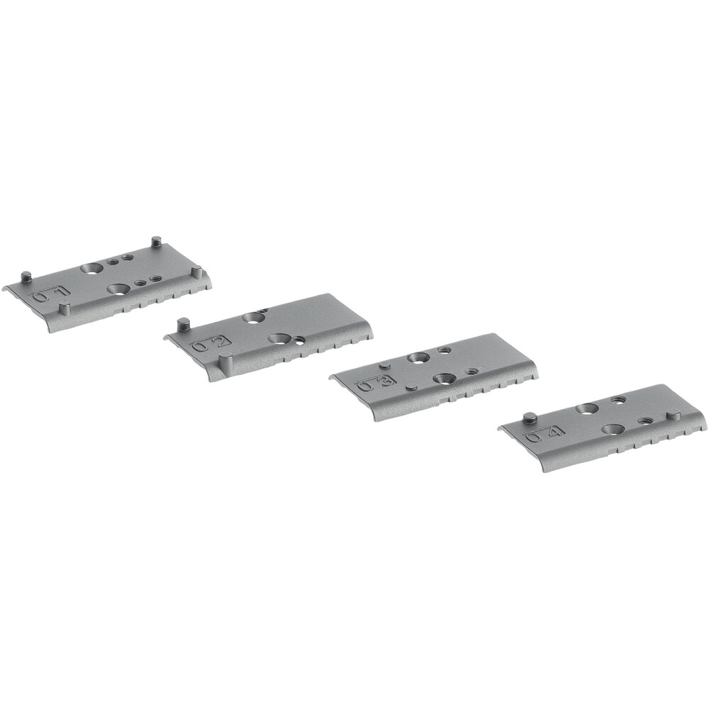 Adapterplatten Set für Airsoft/CO2 – 4 Stück