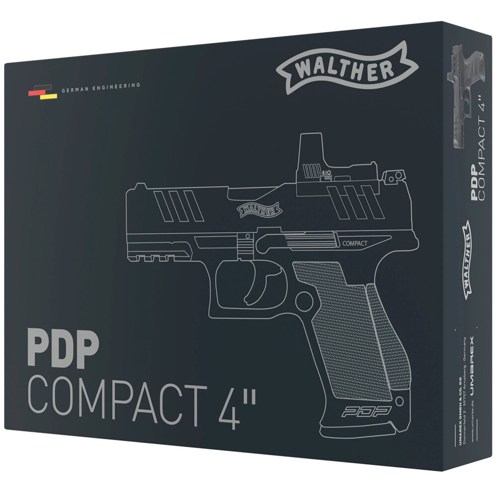 CO2 Pistole PDP Compact 4" – Set, Walther