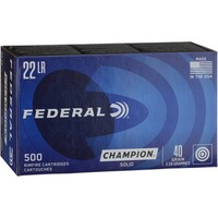 .22 lfb. Target Champion 2.6g/40grs., Federal Ammunition