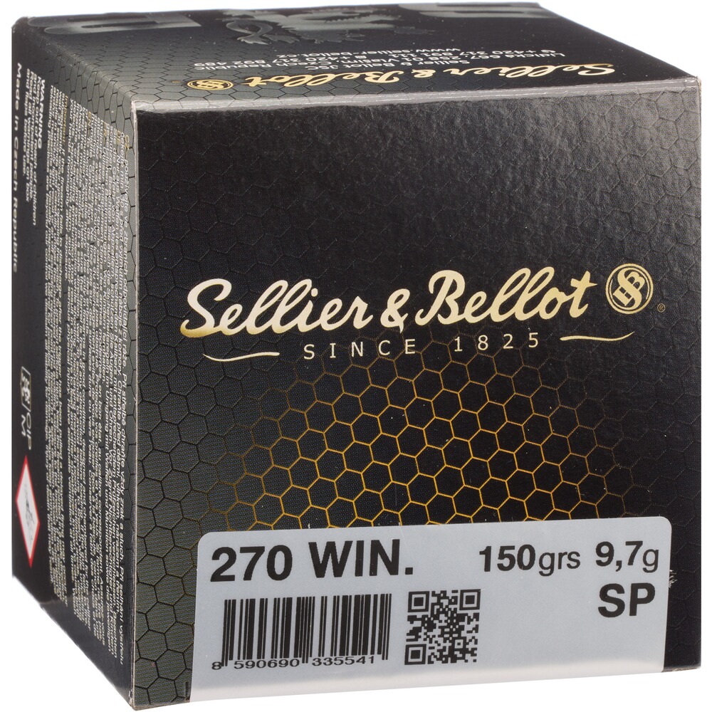.270 Win. Teilmantel Rk 9,7g/150grs., Sellier & Bellot