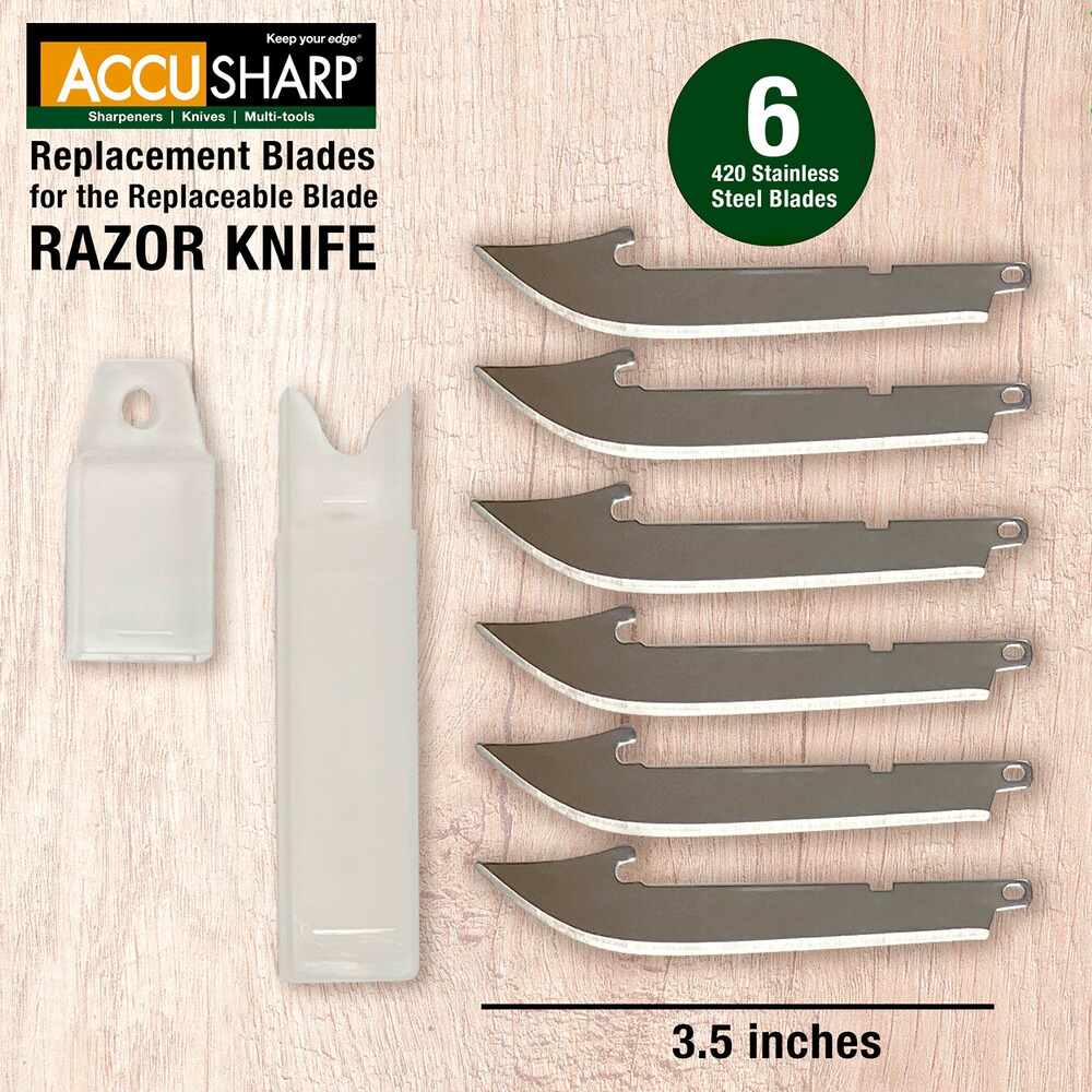 Lames de rechange RAZOR – 6 pièces, Accusharp