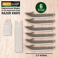 Lames de rechange RAZOR – 6 pièces, Accusharp