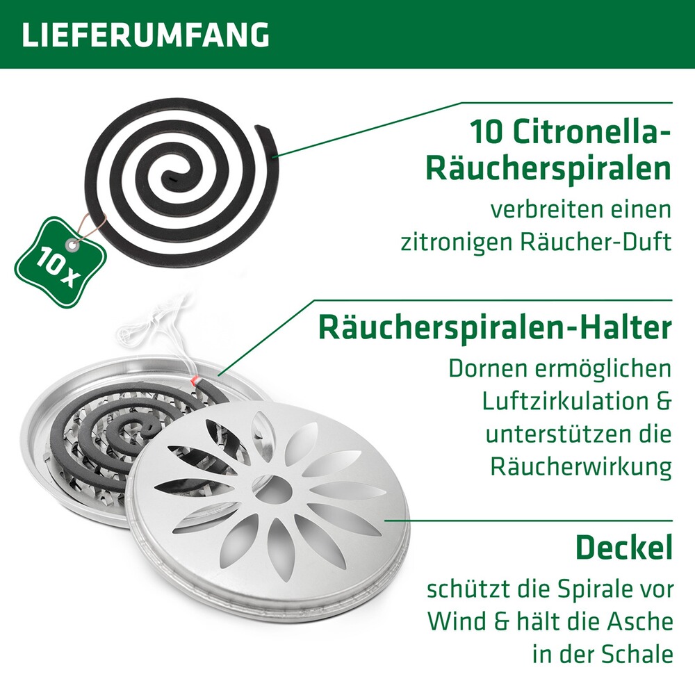 Citronella Räucher-Set, Gardigo