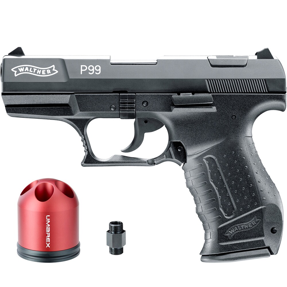 Set, Schreckschuss Pistole P99 & Pyro Launcher – Set