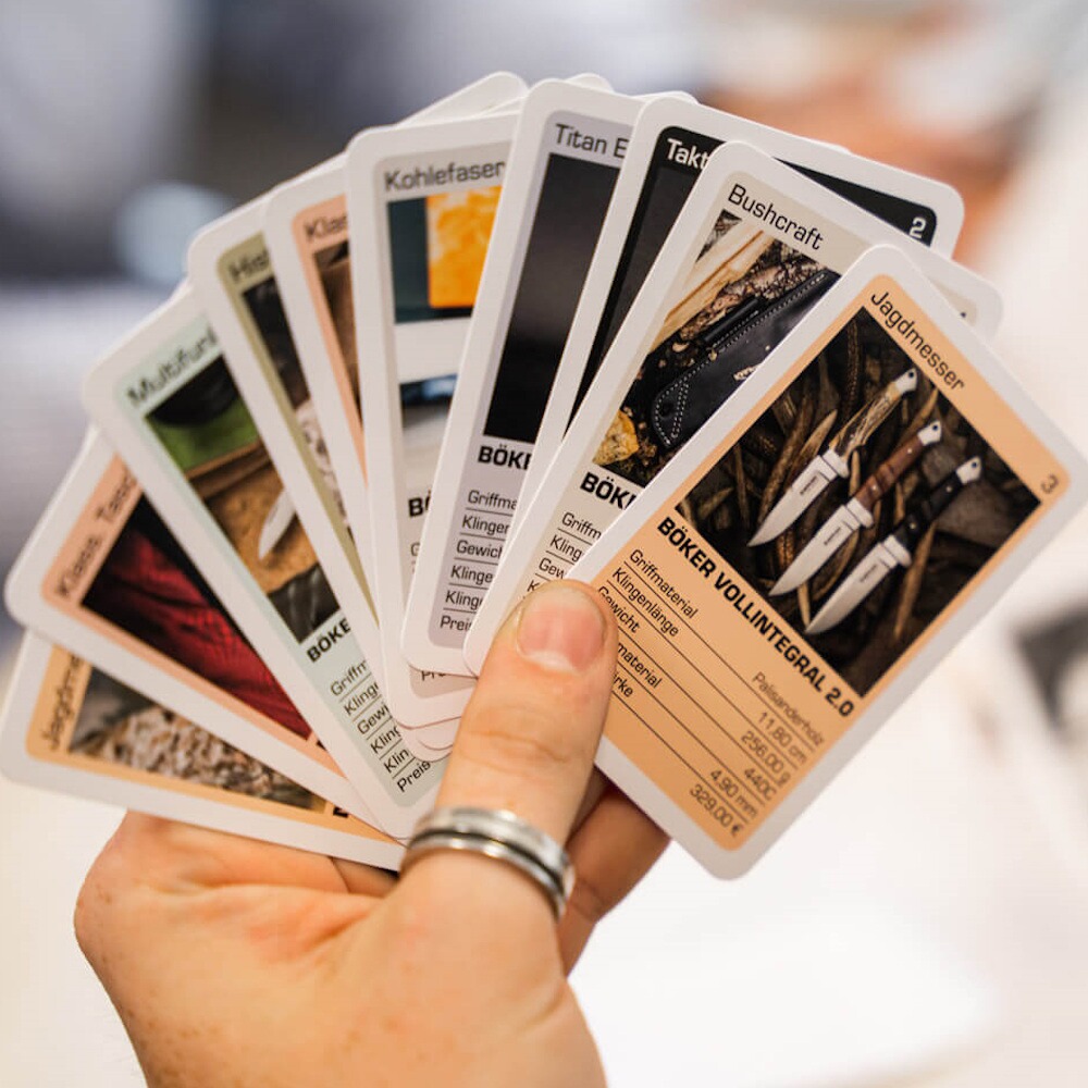 Quatuor de couteaux pour jeu de cartes, Böker