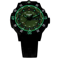 Armbanduhr P99Q Tactical Green Kautschukarmband, Traser