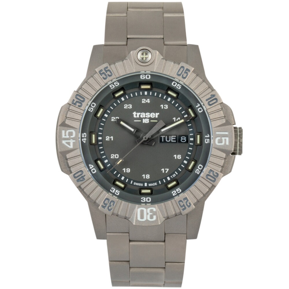 Armbanduhr P99T Tactical Grey Titanarmband