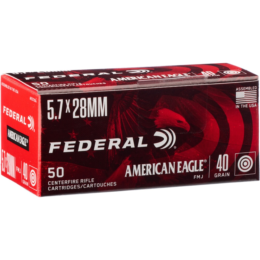 5,7x28 mm American Eagle Vollmantel 2,6g/40grs.