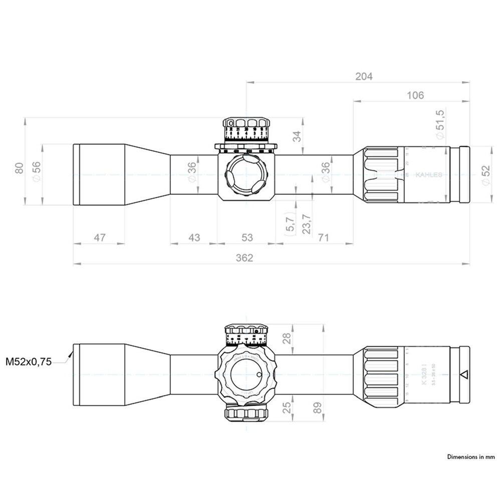 Zielfernrohr K328i 3,5-28x50, Kahles