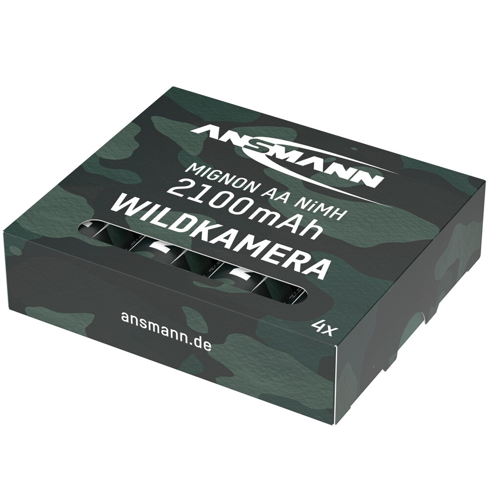 Akku NiMH 2100 - 4 Stück ideal für Wildkameras, Ansmann