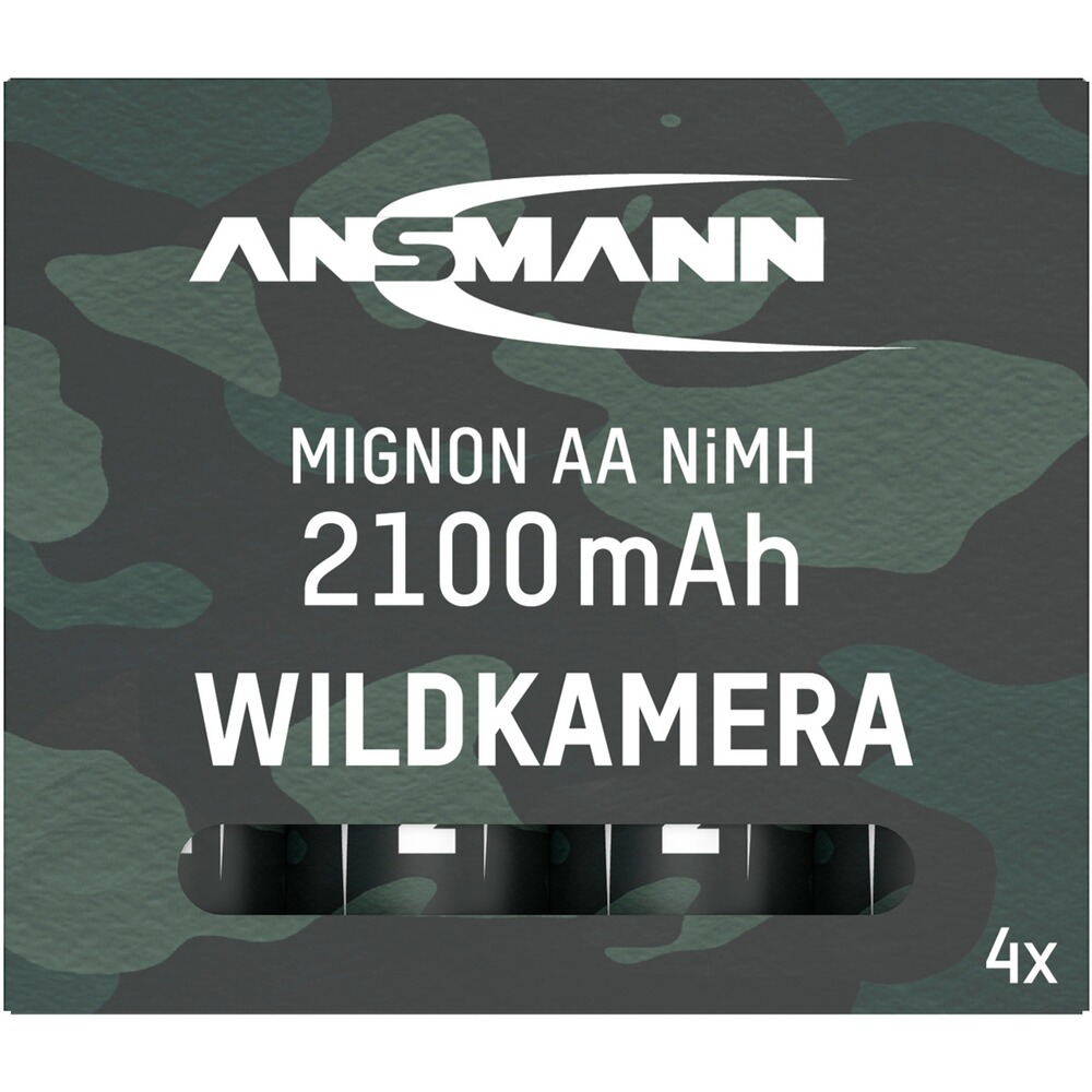Akku NiMH 2100 - 4 Stück ideal für Wildkameras, Ansmann
