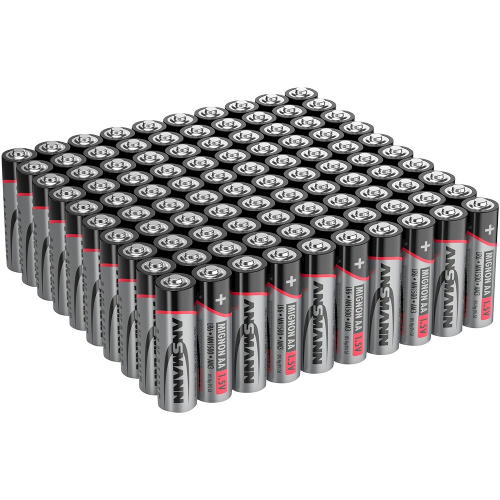 Batterien Alkaline Mignon AA – 100 Stück