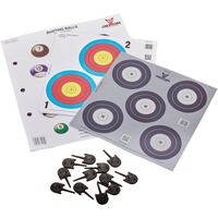 Scheibenauflagenset MINI – 20-teilig, Black Flash Archery