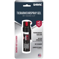Abwehrspray Gel mit Clip, Sabre Red