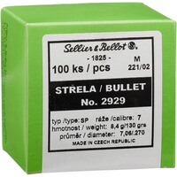 Balles .277 9,4g/130 grs. TLM, Sellier & Bellot