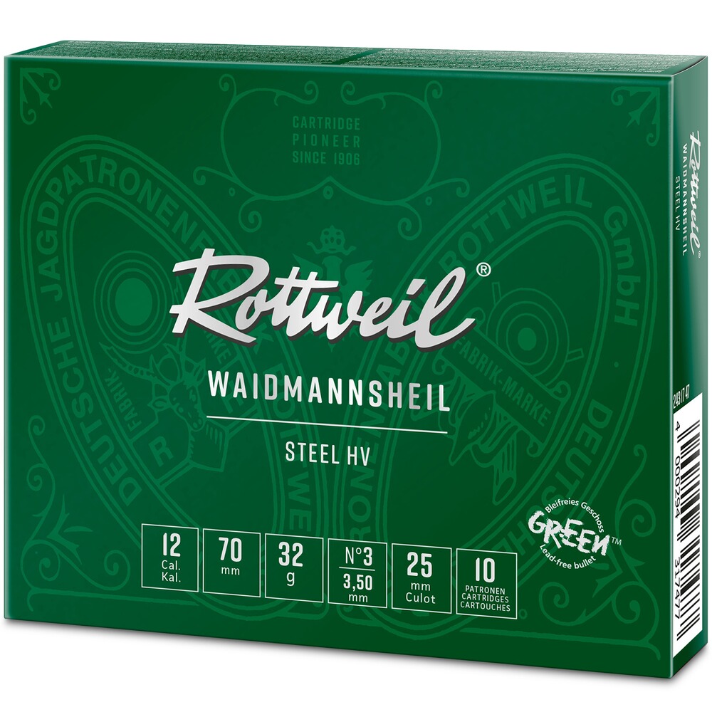 12/70 Waidmannsheil Steel HV 3,5mm 32g, Rottweil